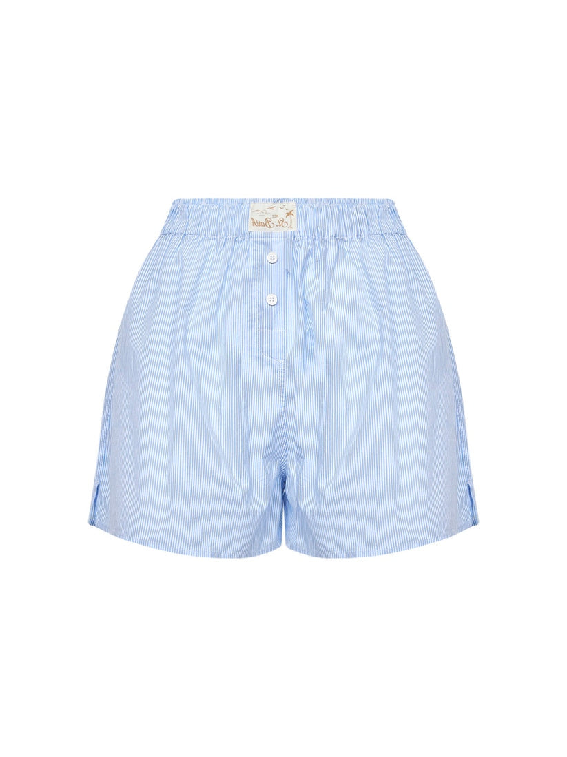 Mc2 Saint Barth Boxy Short in Cotone
Righe Azzurro Bianco