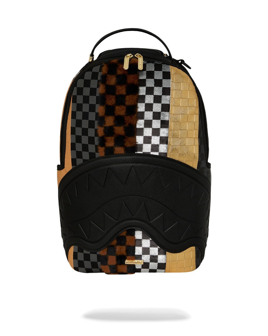 Sprayground Zaino Anniversary Shark Dlxs Nero Oro