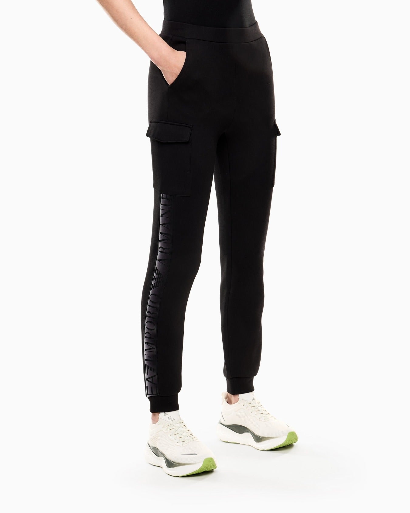 Armani EA7 Pantalone Sportivi Natural Ventus in Misto Cotone