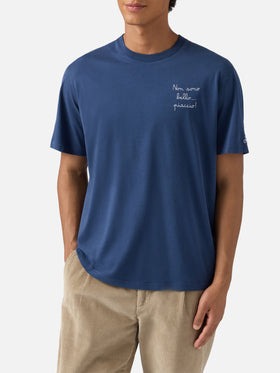 MC2 SAINT BARTH T-shirt Arnott Warm in cotone con Ricamo non sono Bello… Piaccio! 
Blù