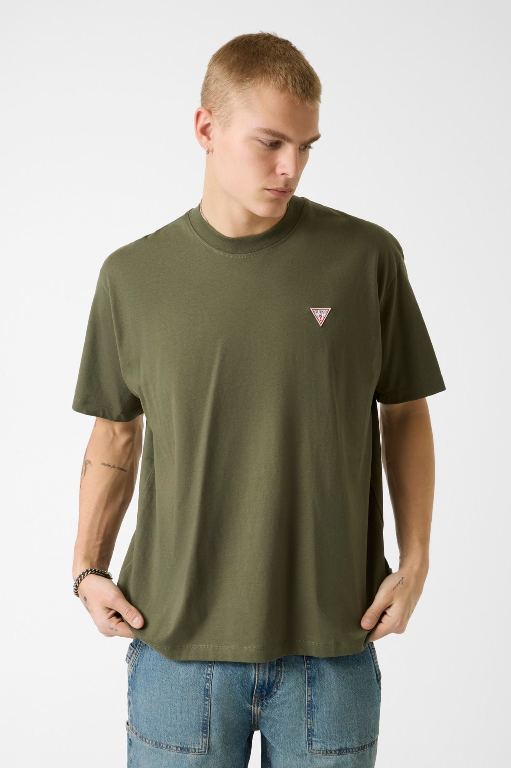 Guess T-shirt Oversize con Patch Mini