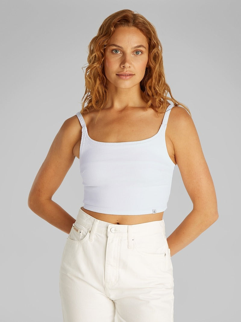 Calvin Klein Top in Denim Bianco