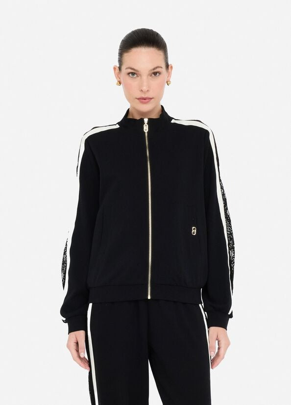 Liu Jo Felpa in Cotone con Pizzo