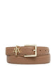 Armani Exchange Cintura in Pelle con Fibbia in Metallo e Logo
