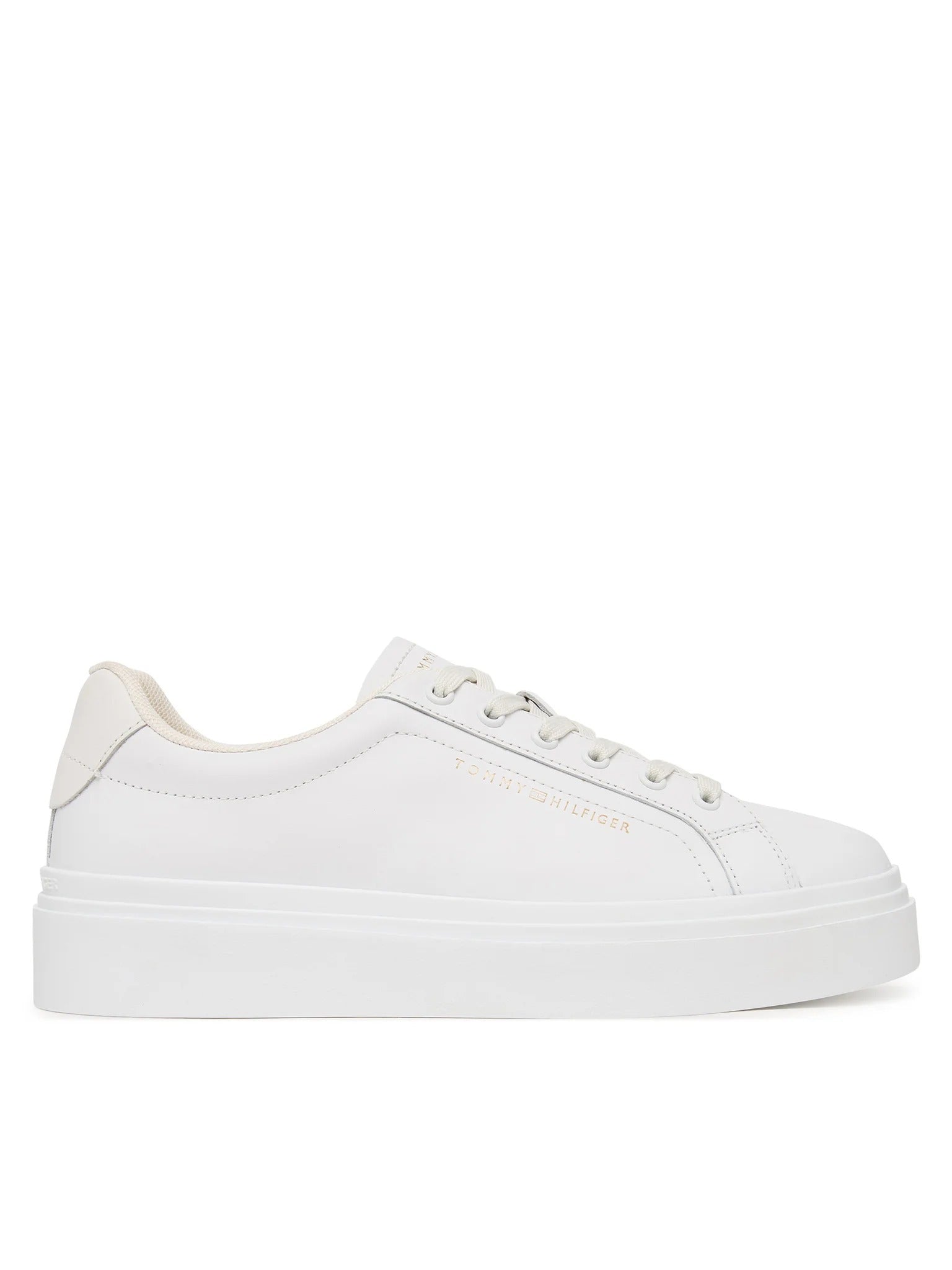 Tommy Hilfiger Sneakers Sportive in Pelle con Suola alta
Bianco