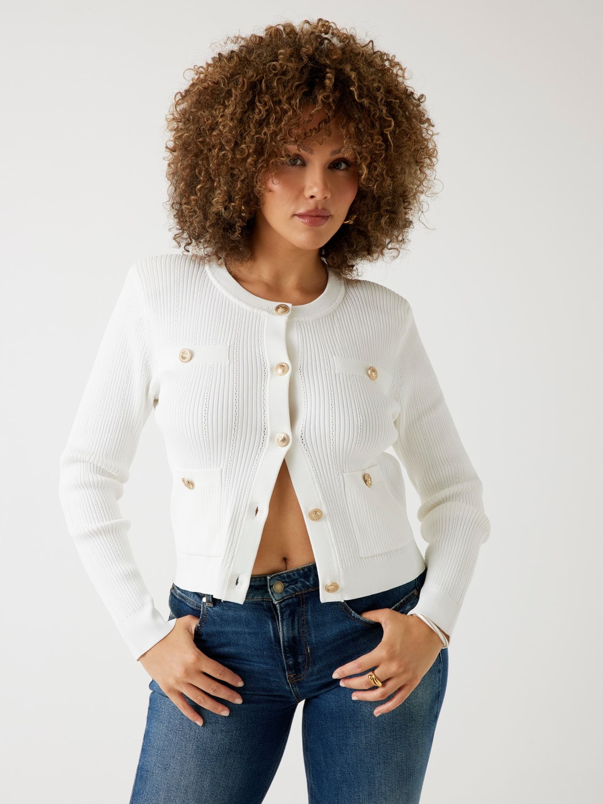 Guess Cardigan Maglia a Costine