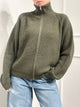 Haveone Cardigan Full Zip Misto Lana e Alpaca