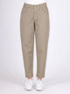 Berna Pantalone Jeans Colorato Carrot Fit Tortora