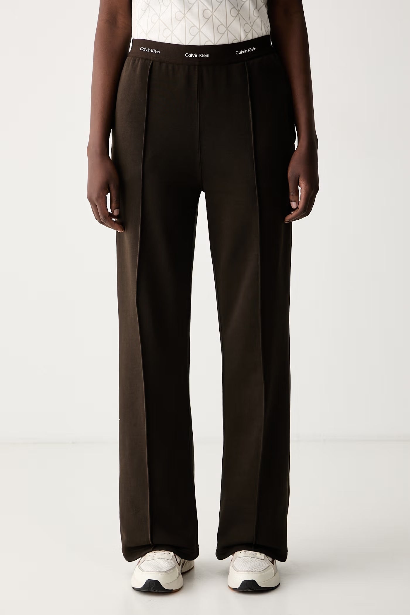 Calvin Klein Pantalone Tuta a Gamba Ampa