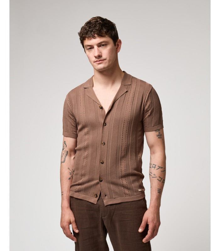 Gianni Lupo Camicia in Maglia con Trasparenze