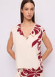 Gaudi Jeans Top in Twill Floreale
Beige Bordeaux