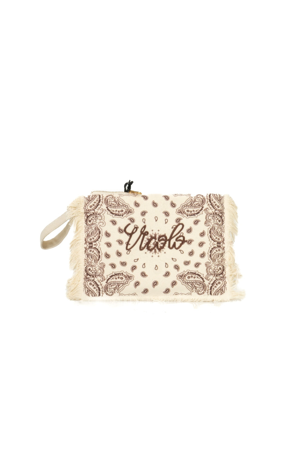 Vicolo Pochette in Canvas Fantasia Bandana con Frange
Beige Marrone