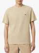 Lacoste T-shirt in Piqué Pesante di Cotone e Lino 
Beige