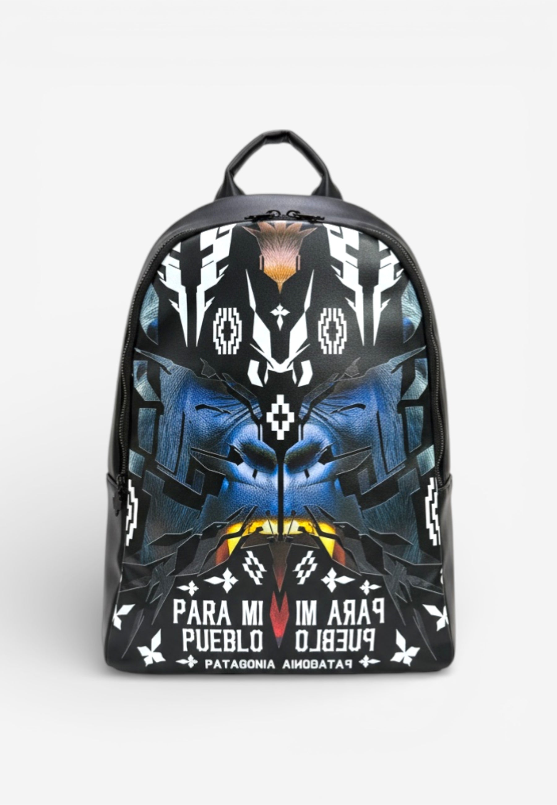 Marcelo Burlon Zaino in Ecopelle con Stampa Multicolore