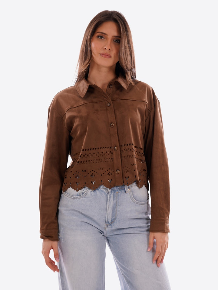 Gianni Lupo Giubbino in Ecopelle Marrone