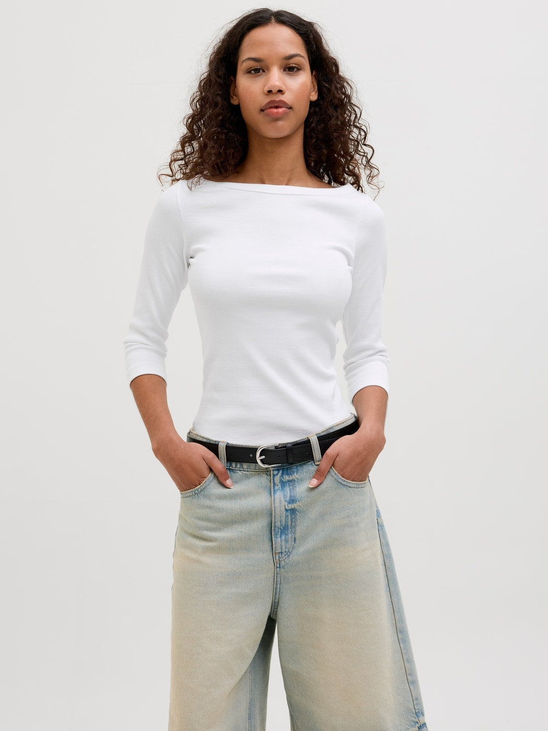 Jjxx  Jxfifi T-shirt in Cotone Maniche Lunghe