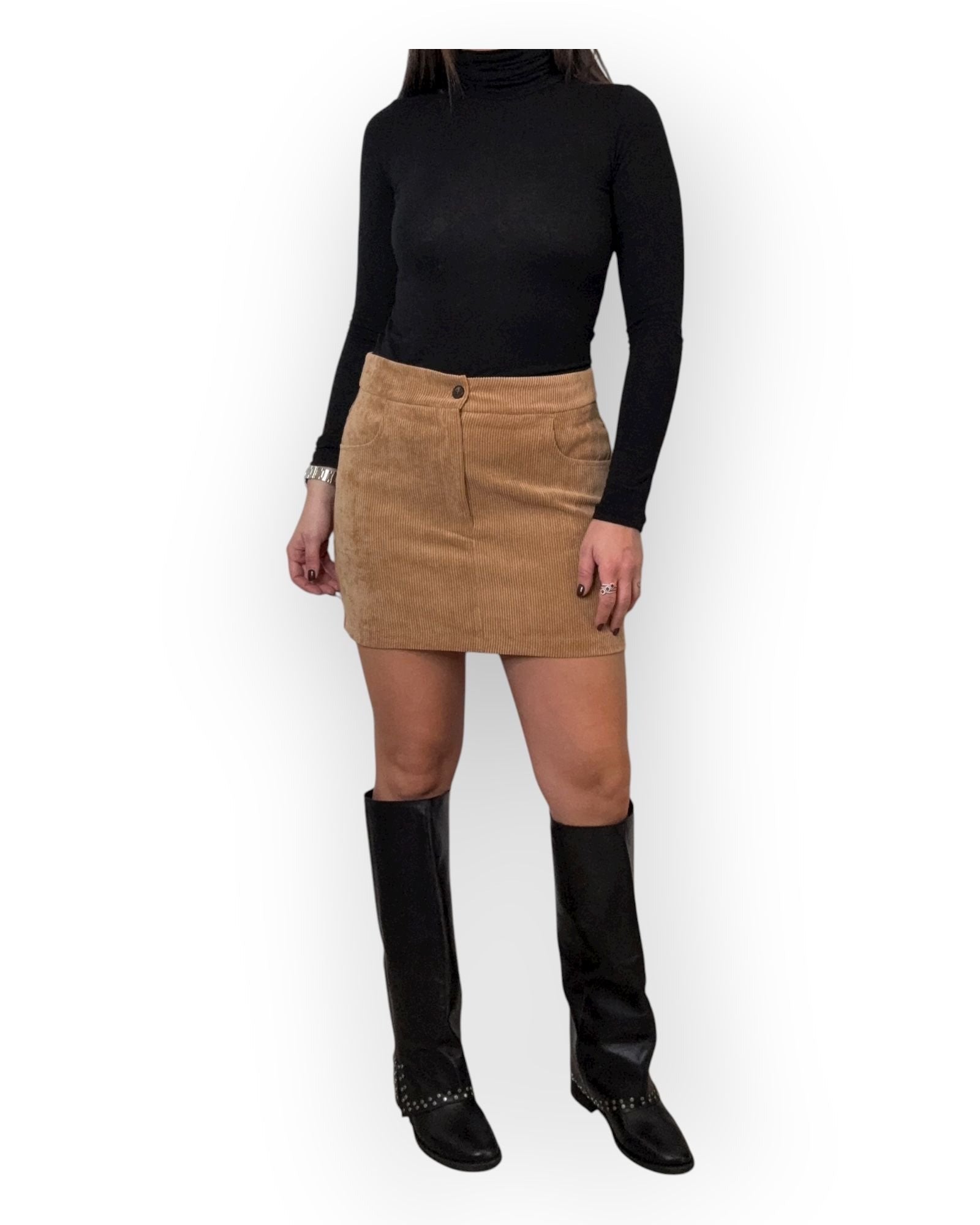 Vicolo Minigonna in Velluto a Costine