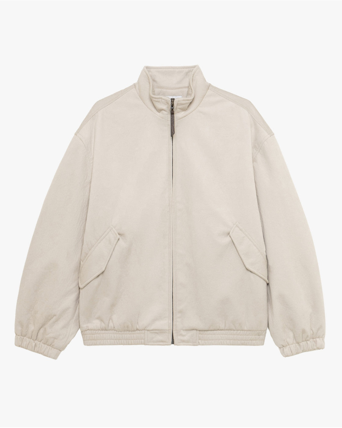 Gianni Lupo Bomber Effetto Pelle Bianco