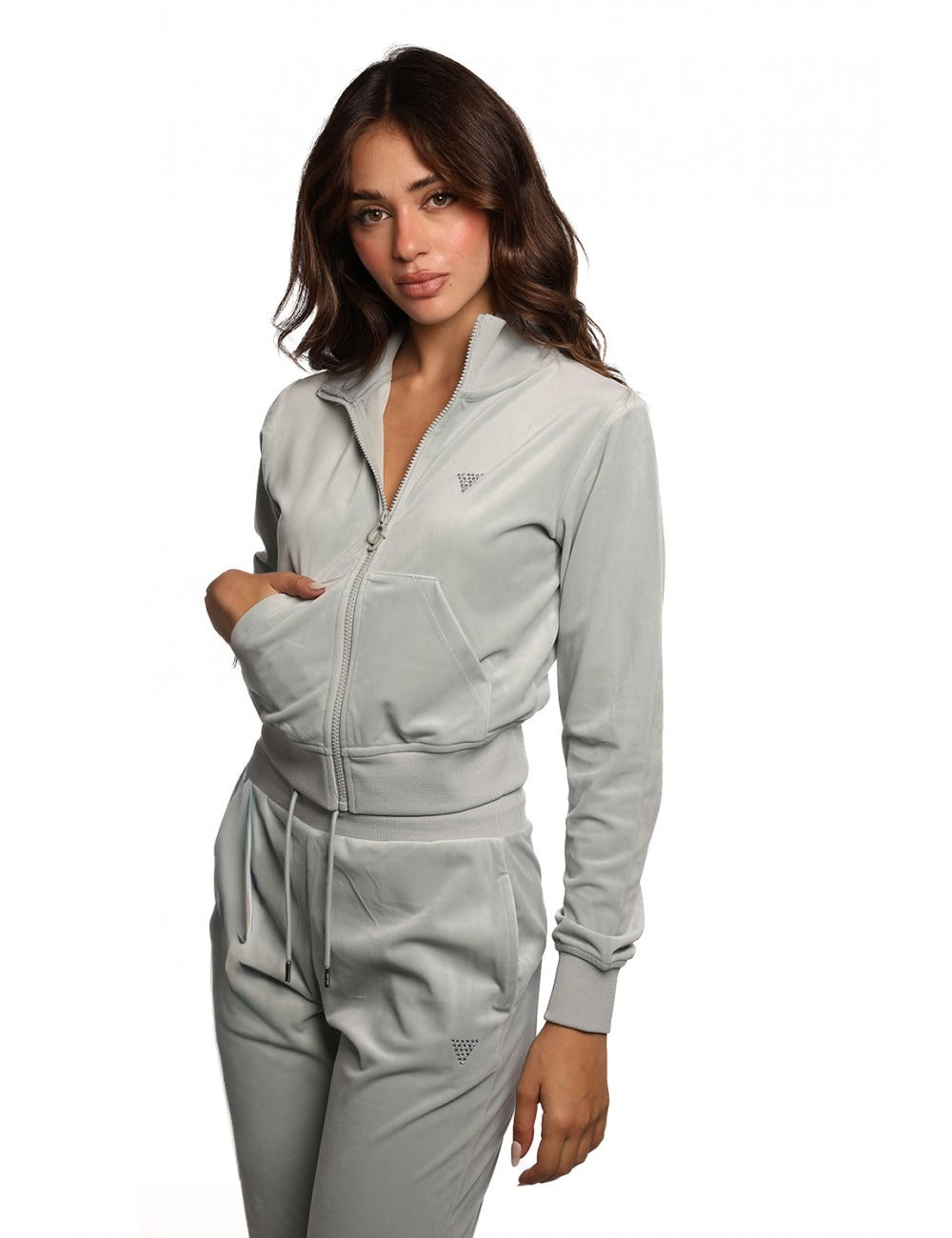 Guess Felpa Couture Full Zip
Grigio
