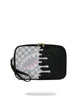 Sprayground Pochette Check Crema Shark Unfinished 
Nero Grigio Rosa