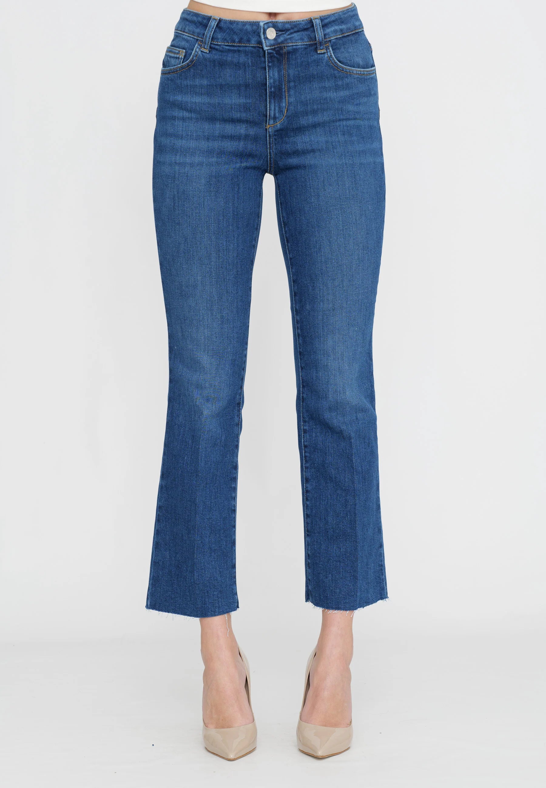 Liu Jo Jeans Cinque Tasche con Logo Blu