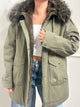 HVEONE Parka con Tasconi Verde