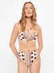 Gisela Slip Bikini Slip Alto con Stampa Monogramma
Bianco Marrone