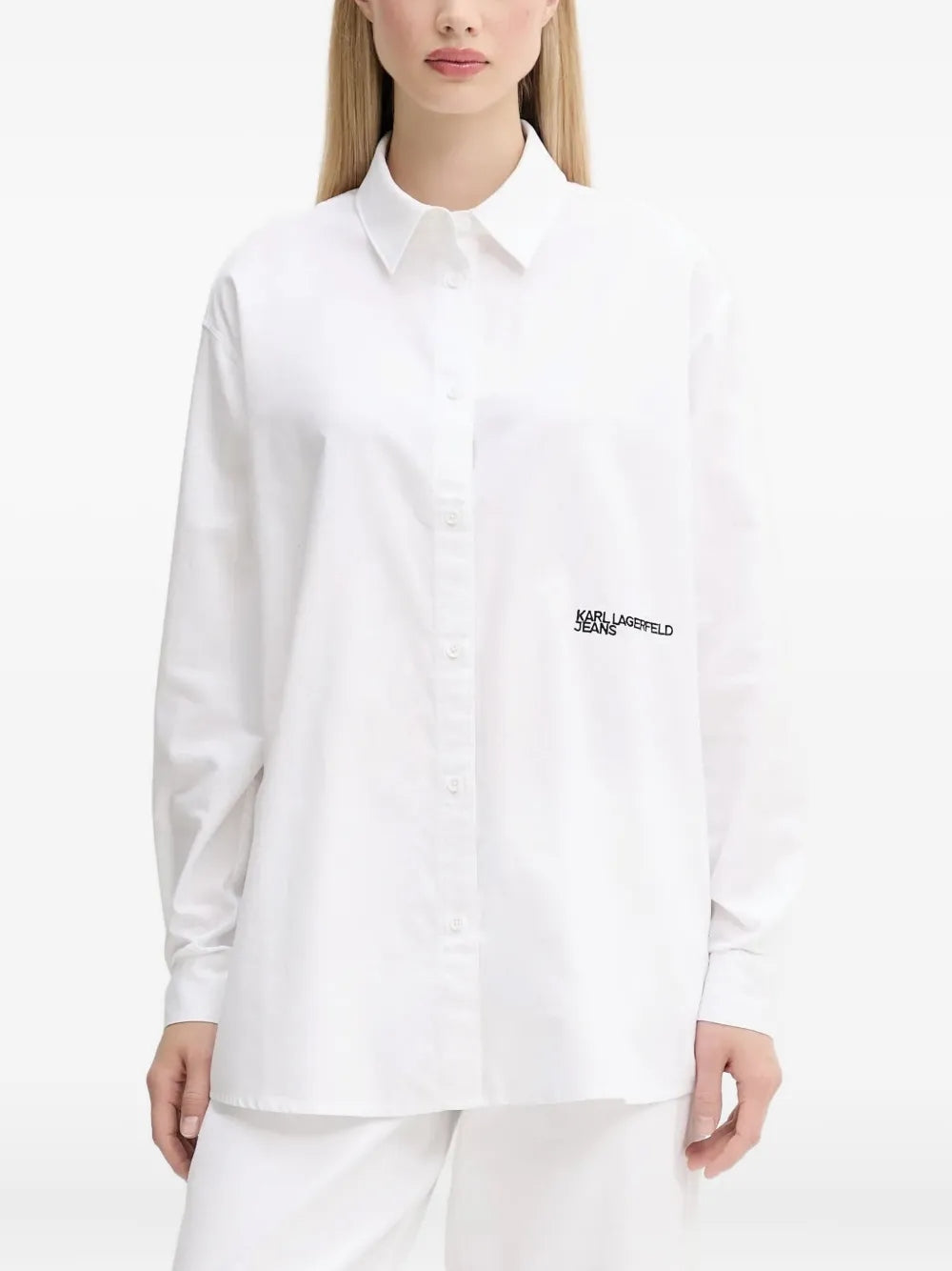 Karll Lagerfeld Jeans Camicia  Oxford Bianco