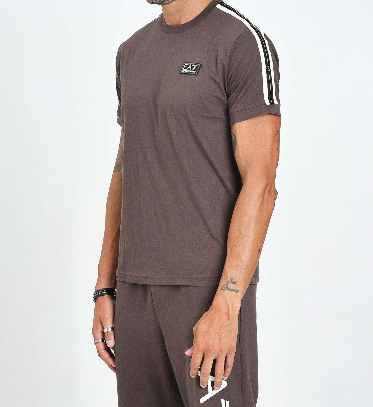 Armani EA7 T-shirt Logo Series in Jersey di Cotone