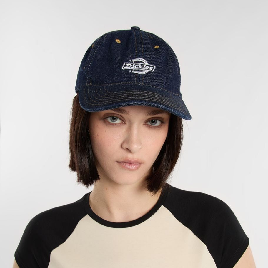 Dickies Cappello Denim con Ricamo Marchio 
Blù