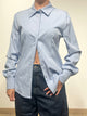 Maryley Camicia con Collo Classico Celeste