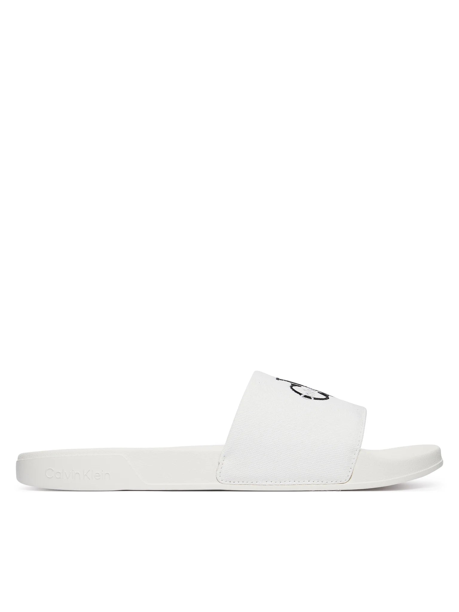Calvin Klein Ciabatte in Tela con Logo Sagomato