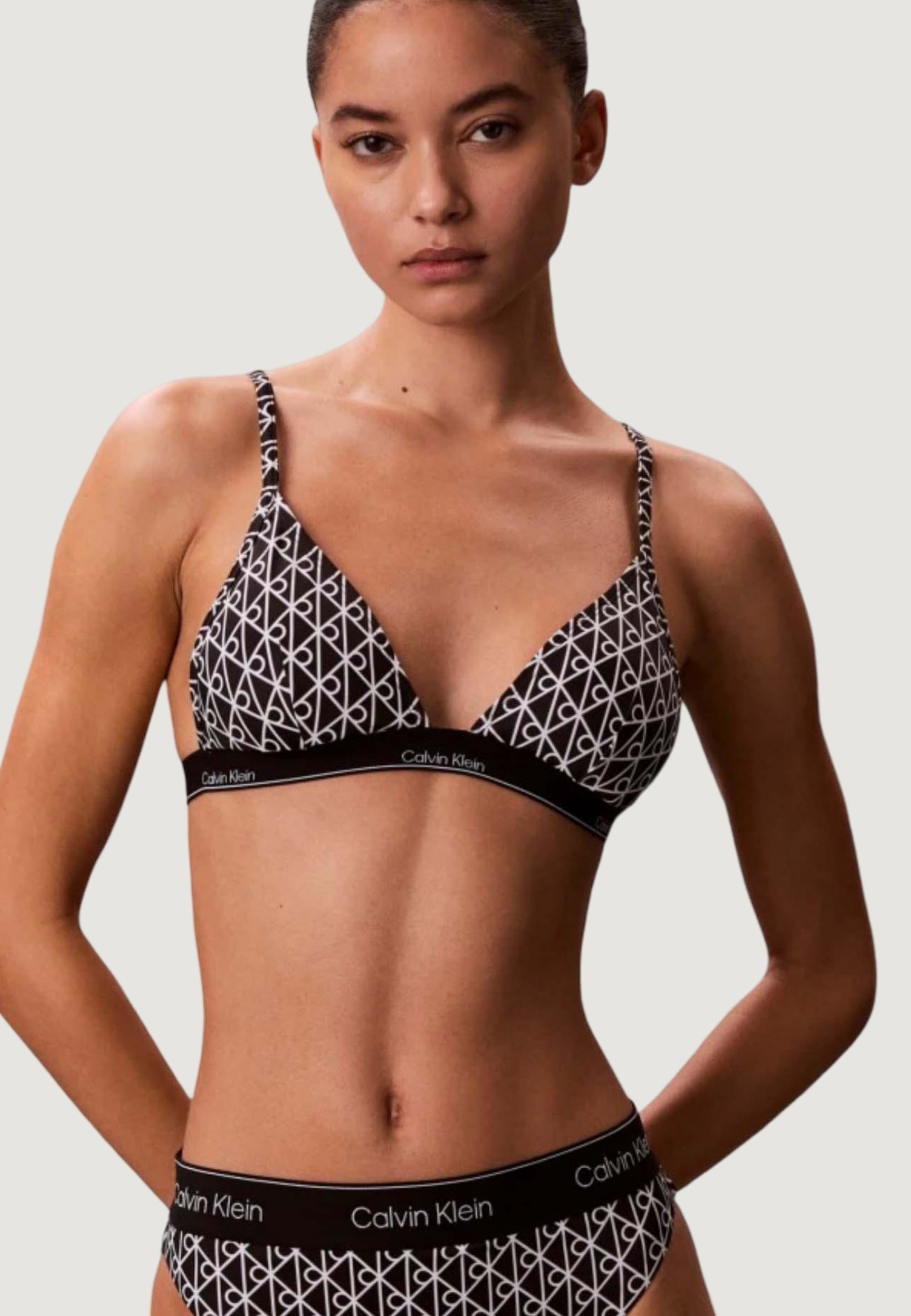 Calvin klein Top Bikini a Triangolo CK Icon
Nero