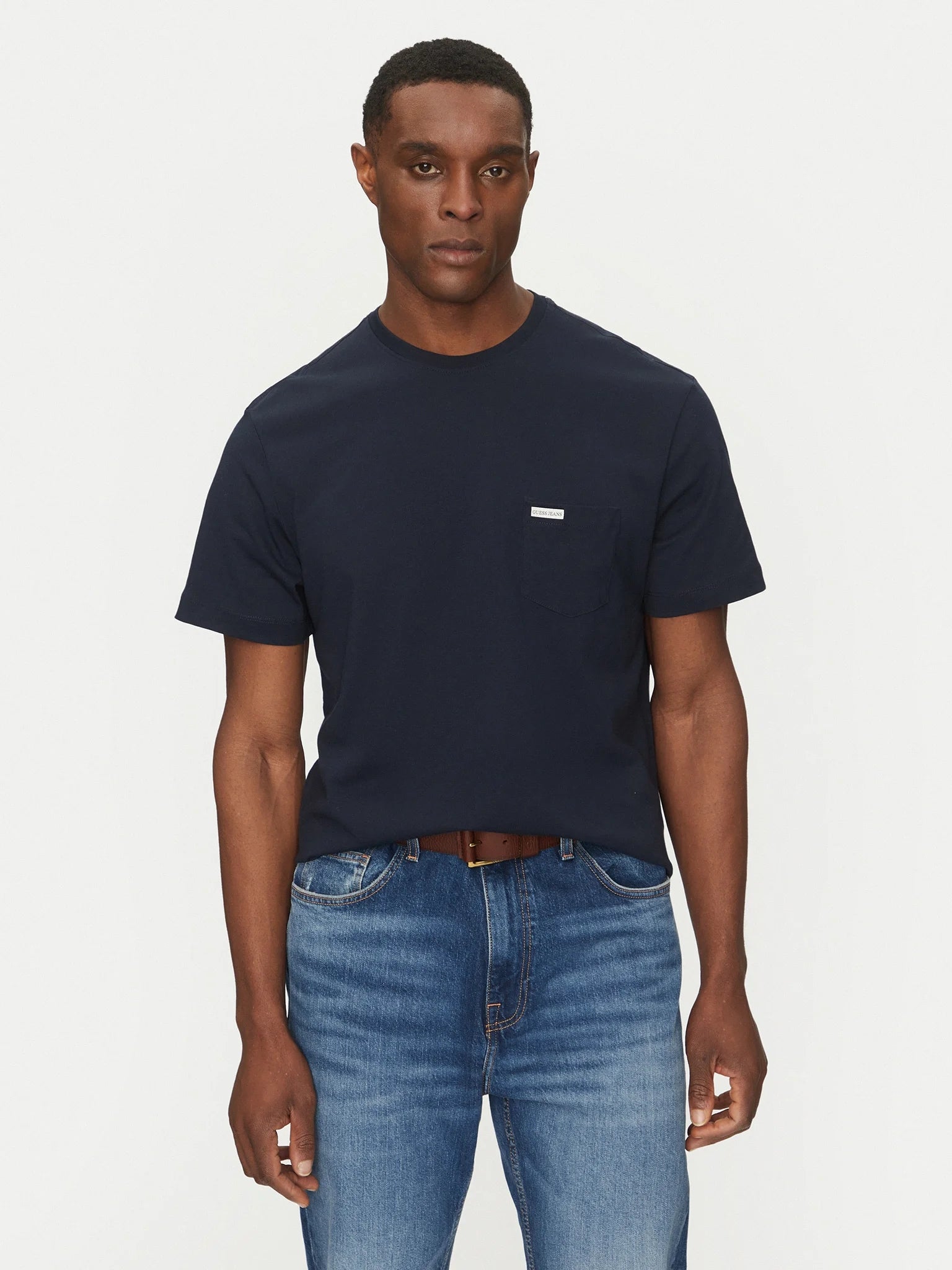Guess T-shirt con Tschino sul Petto