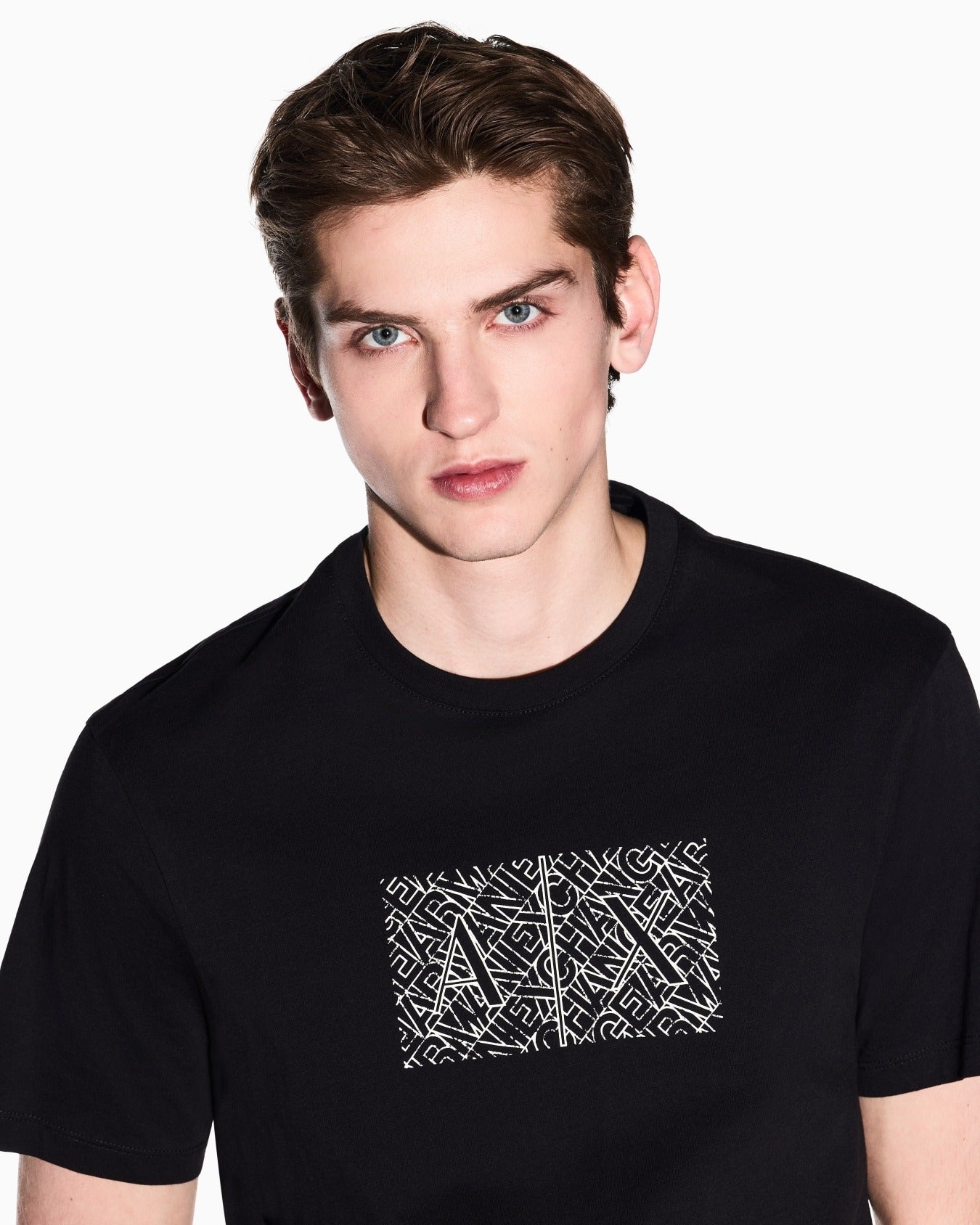 Armani Exchange T-shirt Slim Fit in Cotone