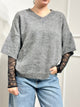 Kontatto Maglia Scollo V Grigio