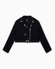 Armani Exchange Giubbino Up For Party Modello Blouson con Cerniera Nero