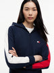 Tommy Hilfiger Felpa Zip con Cappuccio Blu