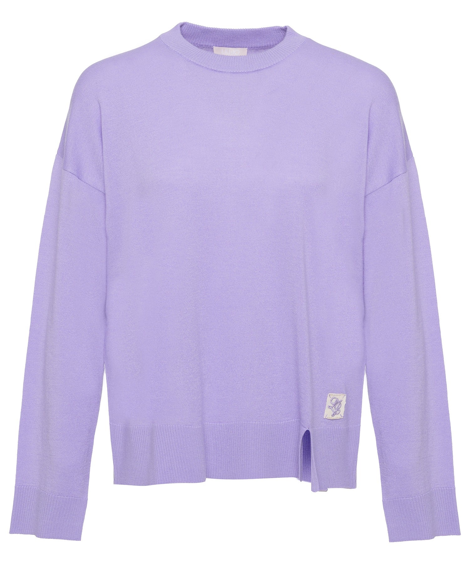 Liu Jo Maglia in Misto Lana con Patch Logo