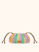 Me fui Maxi Pochette in Rafia Arancione