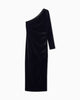Armani Exchange Abito Up For Party Monospalla in Velluto Stretch Nero