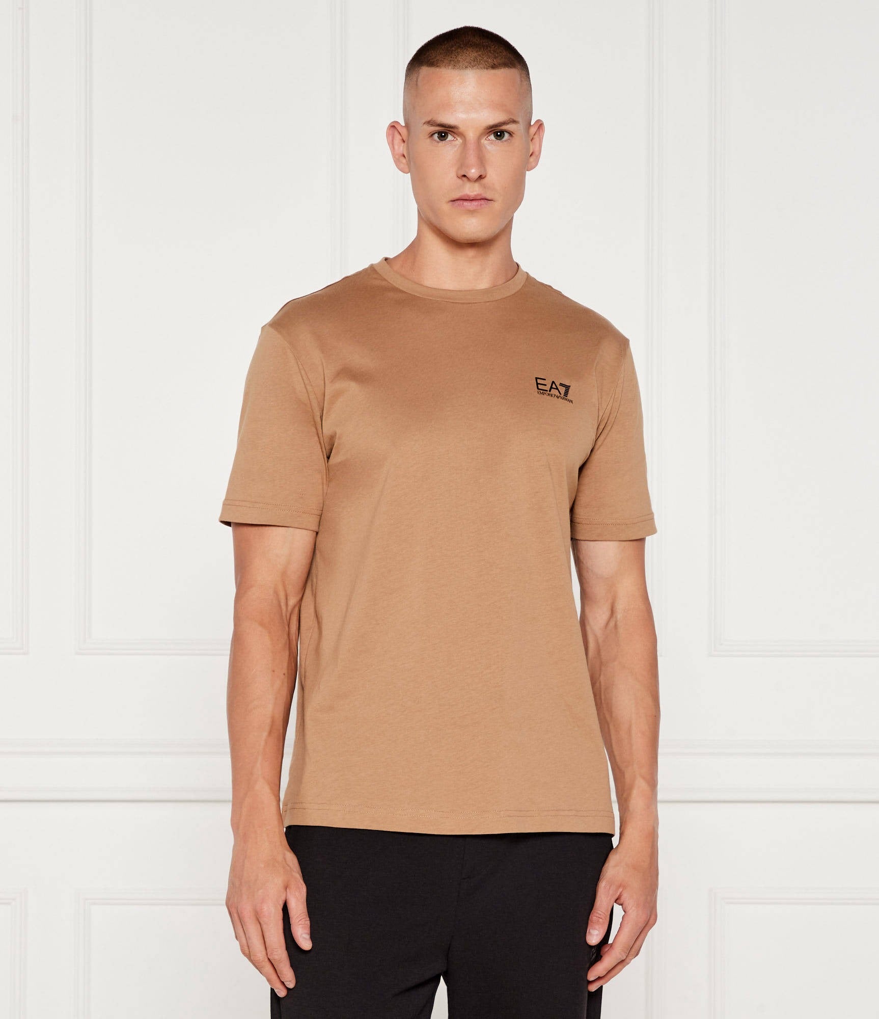 Armani EA7 T-shirt Logo Series in Jersey di Cotone