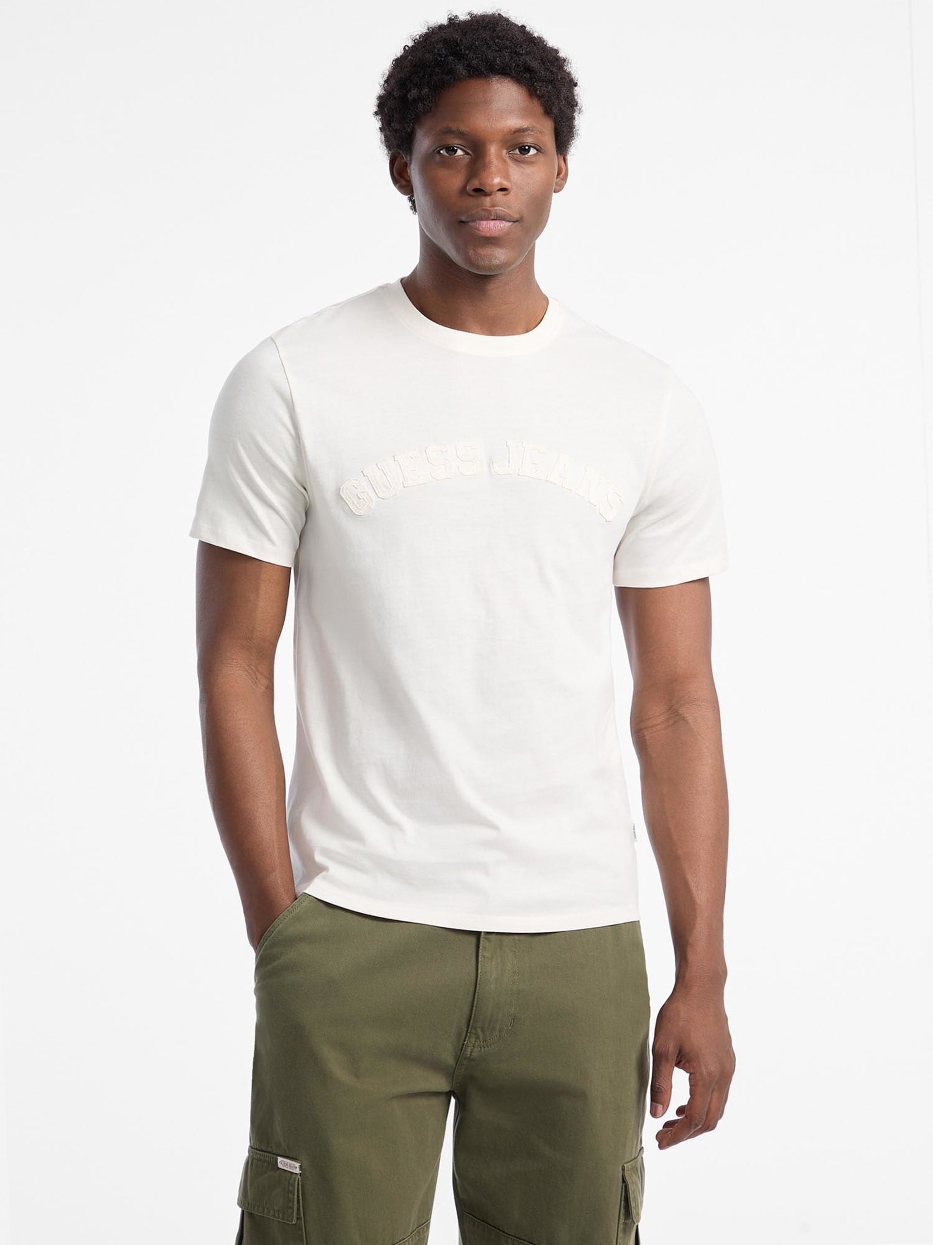 Guess T-shirt Logo Ricamo