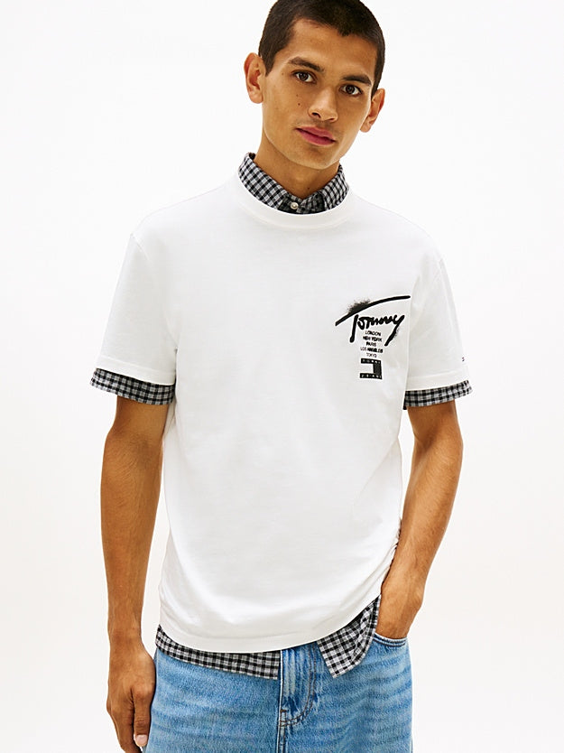 Tommy Jeans Signature con Logo sul Retro