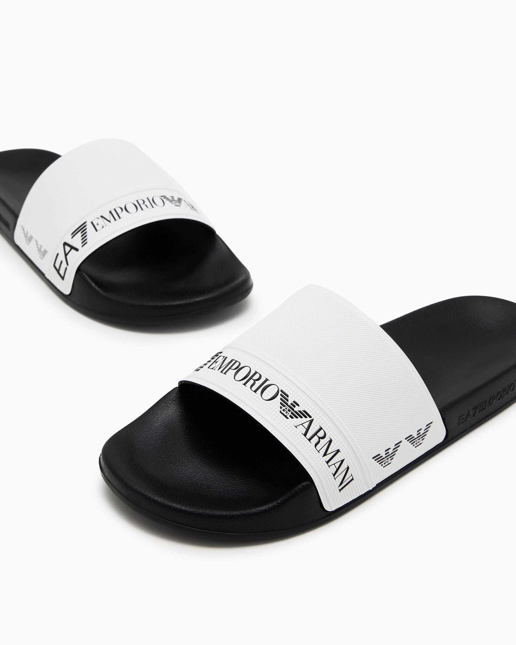 Armani EA7 Ciabatta in Gomma con Banda Logata