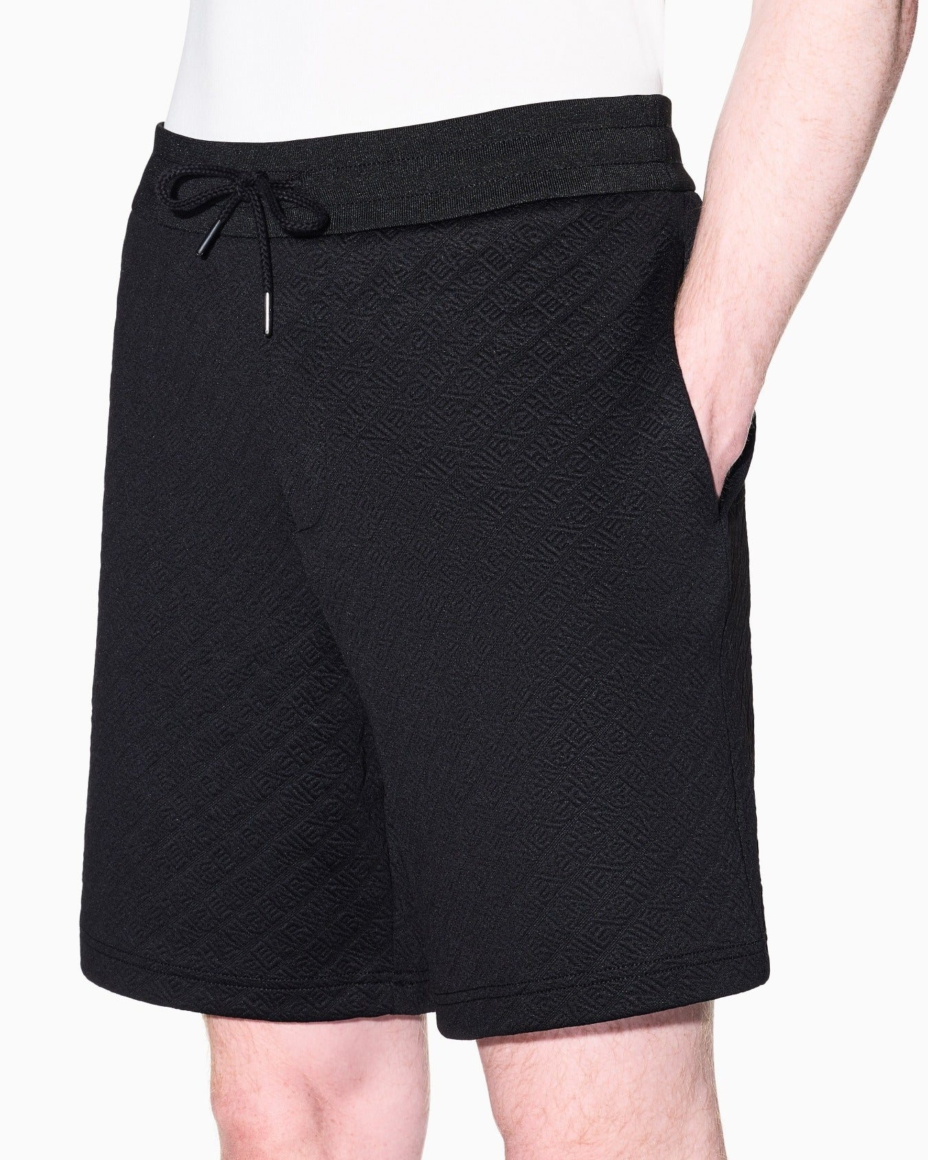 Armani Exchange Short con All Logo Nero