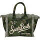 Saint Barth Borsa Colette in Cotone Verde Militare