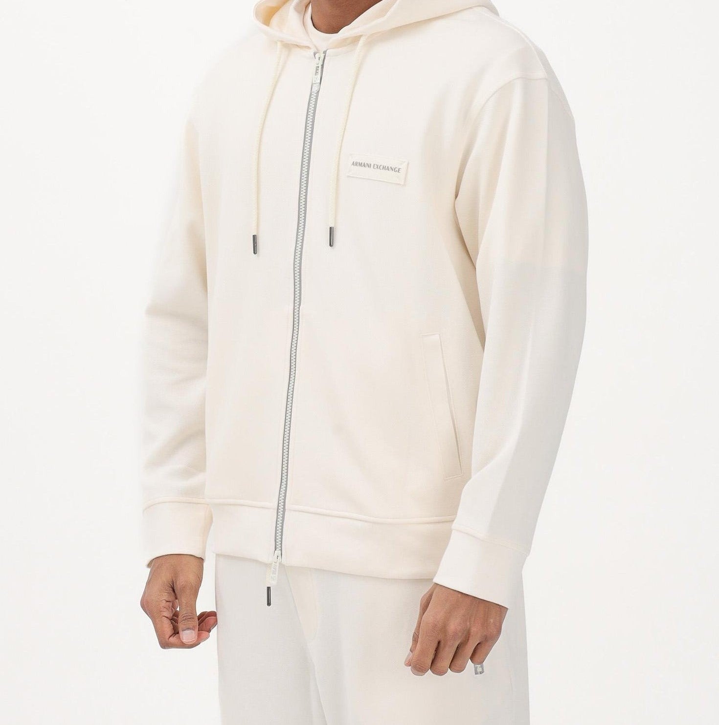 Armani Exchange Felpa con Cerniera 
Beige