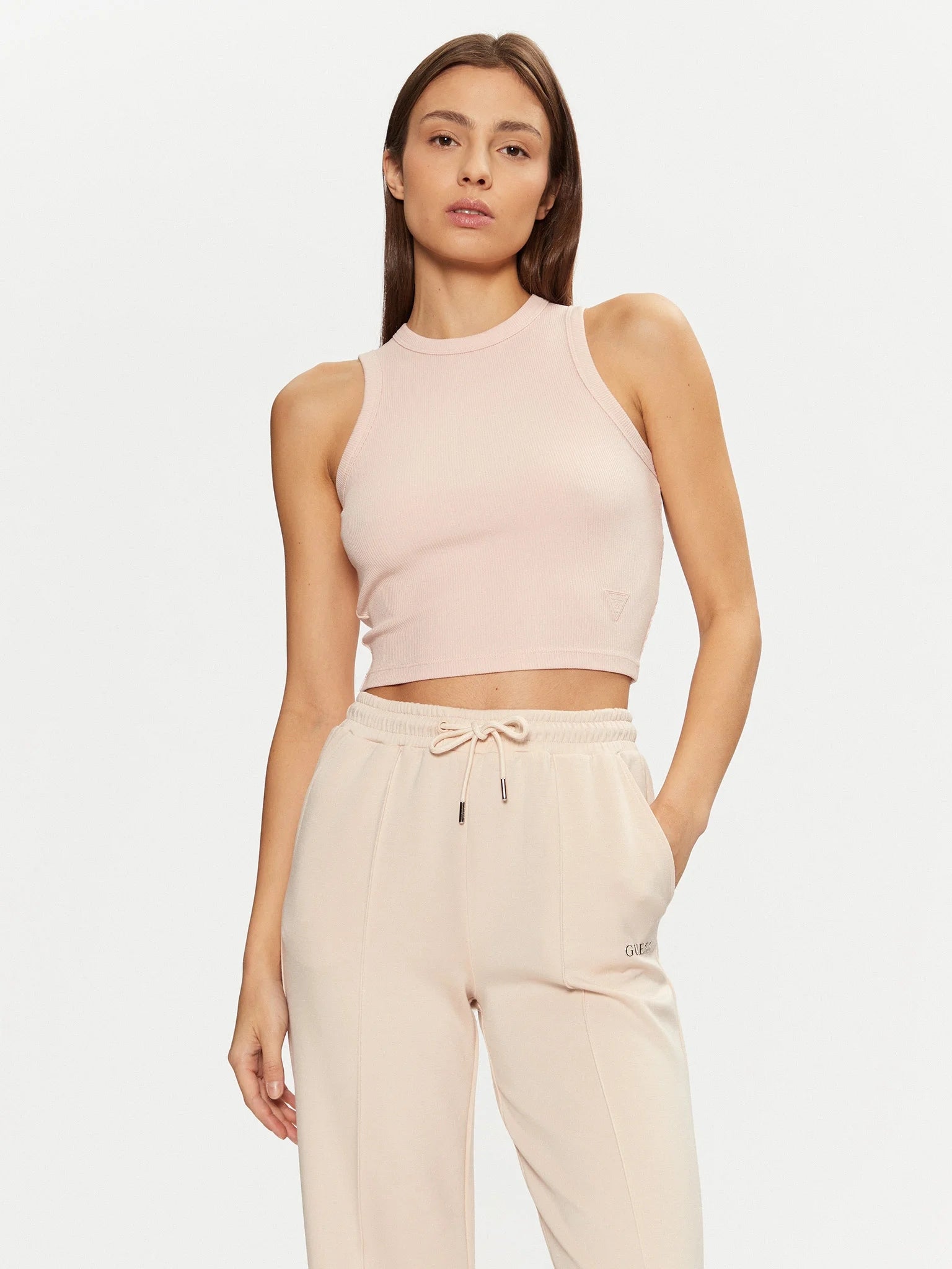 Guess Canotta Aderente con Logo