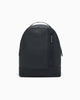 Armani Exchange Zaino in Tessuto Spalmato con Tasca Verticale e Cerniera Nero